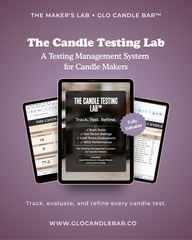 The Candle Testing Lab™ | Candle Testing Spreadsheet for Makers (Excel + Google Sheets)